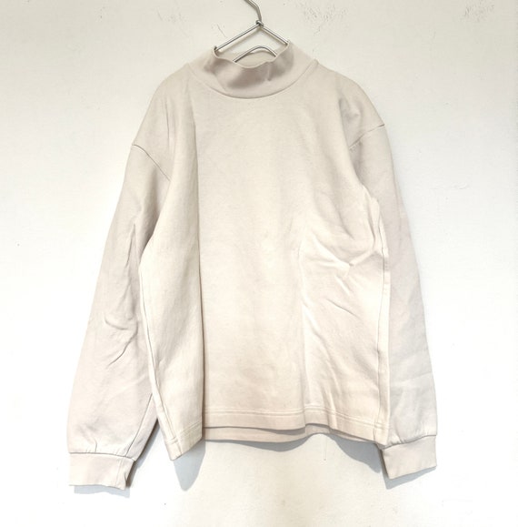 Vintage Minimal off white, cream French sweatshirt