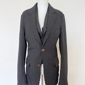 Vintage 2018 Comme des Garcons Homme Plus Ruffle Vest attached Jacket Size: Small