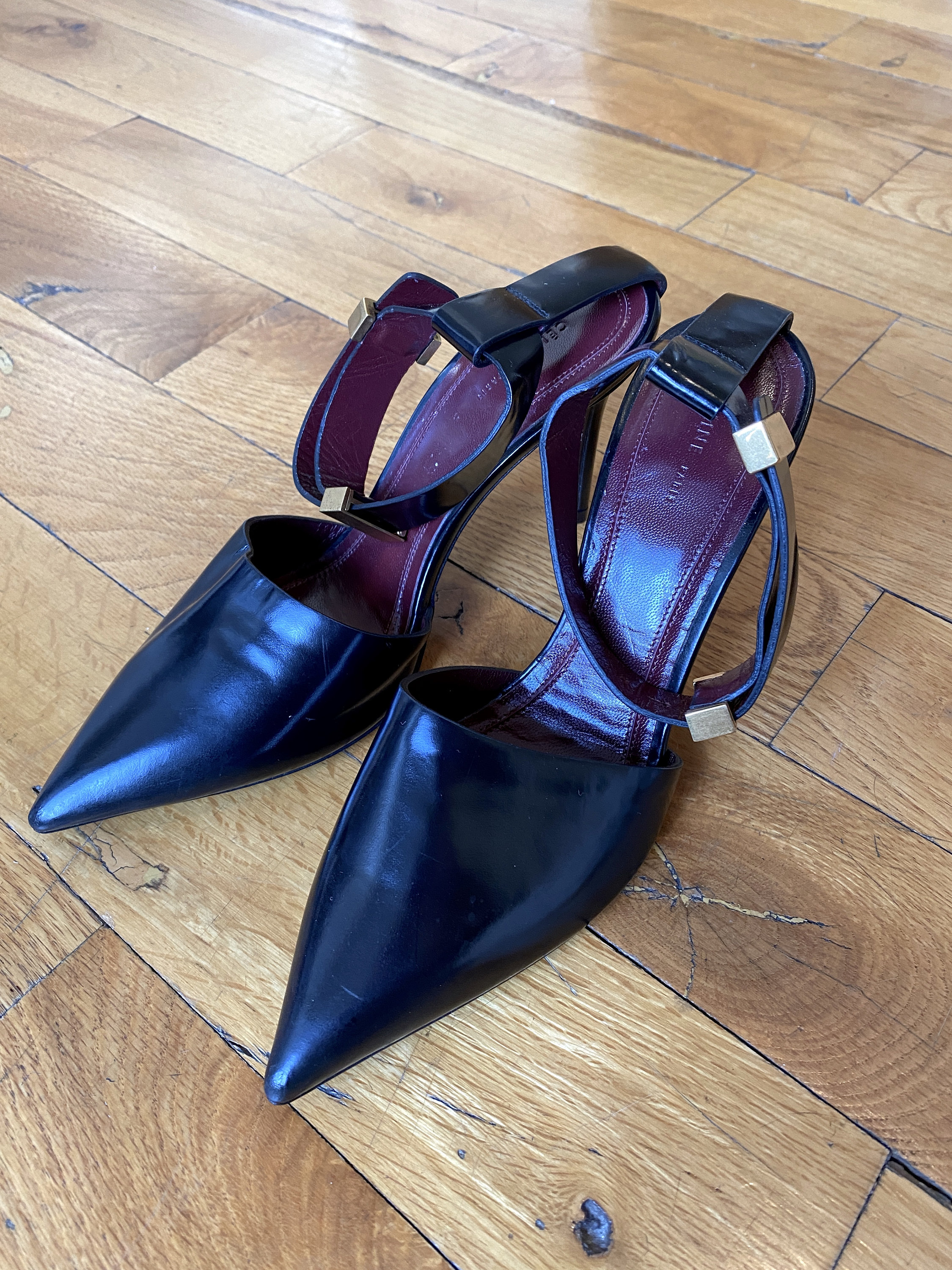 IT36★SALE★CELINE★ビンテージサテン スリッポン Boston Celine | eBay