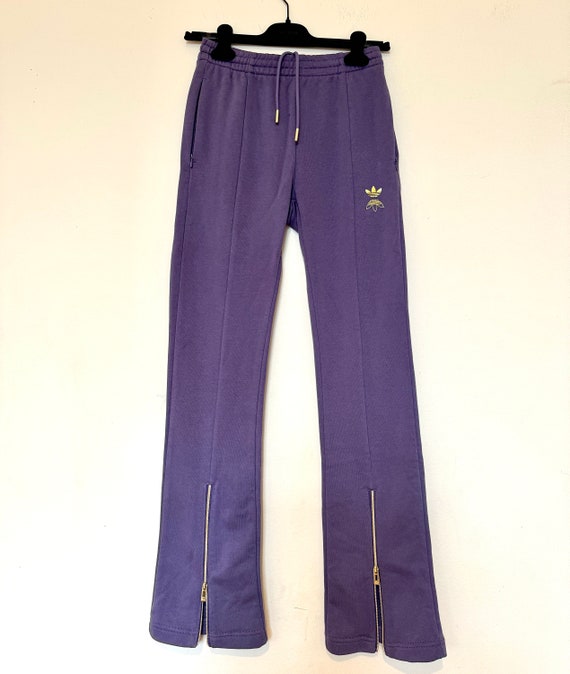 Vintage Adidas lilac purple slim track pants with 