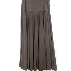 Vintage Dark Green RPG Fairy girl full flare skirt, Forest Hippieish Summer Skirt Size: One