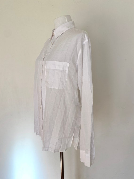 Vintage Issey Miyake Pleated Shirt: Size Small - image 2