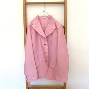 Comme des Garcons Homme Plus AD 2017 Baby Pink Polyester Jacket Size:XS