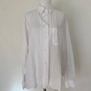 Vintage Issey Miyake Pleated Shirt: Size Small