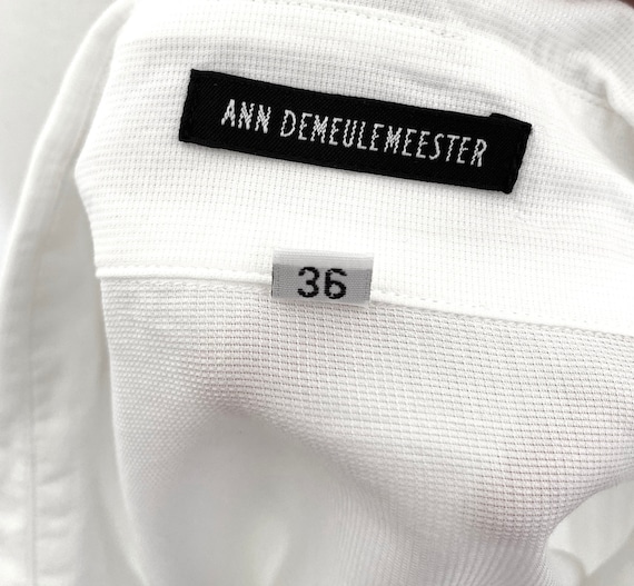 #4327 ANN DEMEULEMEESTER 本人期 size 36 Ann Demeulemeester High Collar Shirt Size 40 In very good