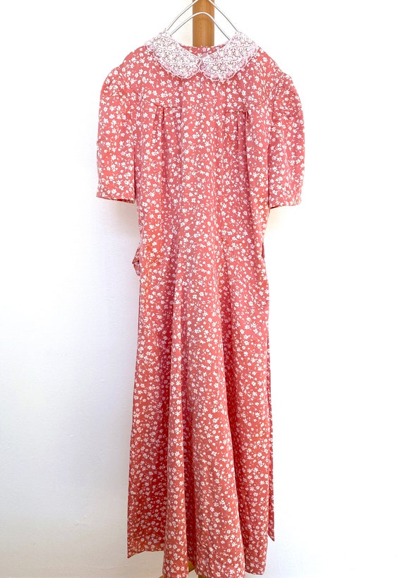 Vintage Samon Pink Baby Hyper Feminine Summer Dres