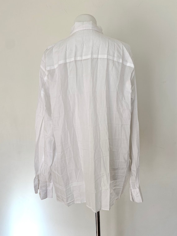 Vintage Issey Miyake Pleated Shirt: Size Small - image 3