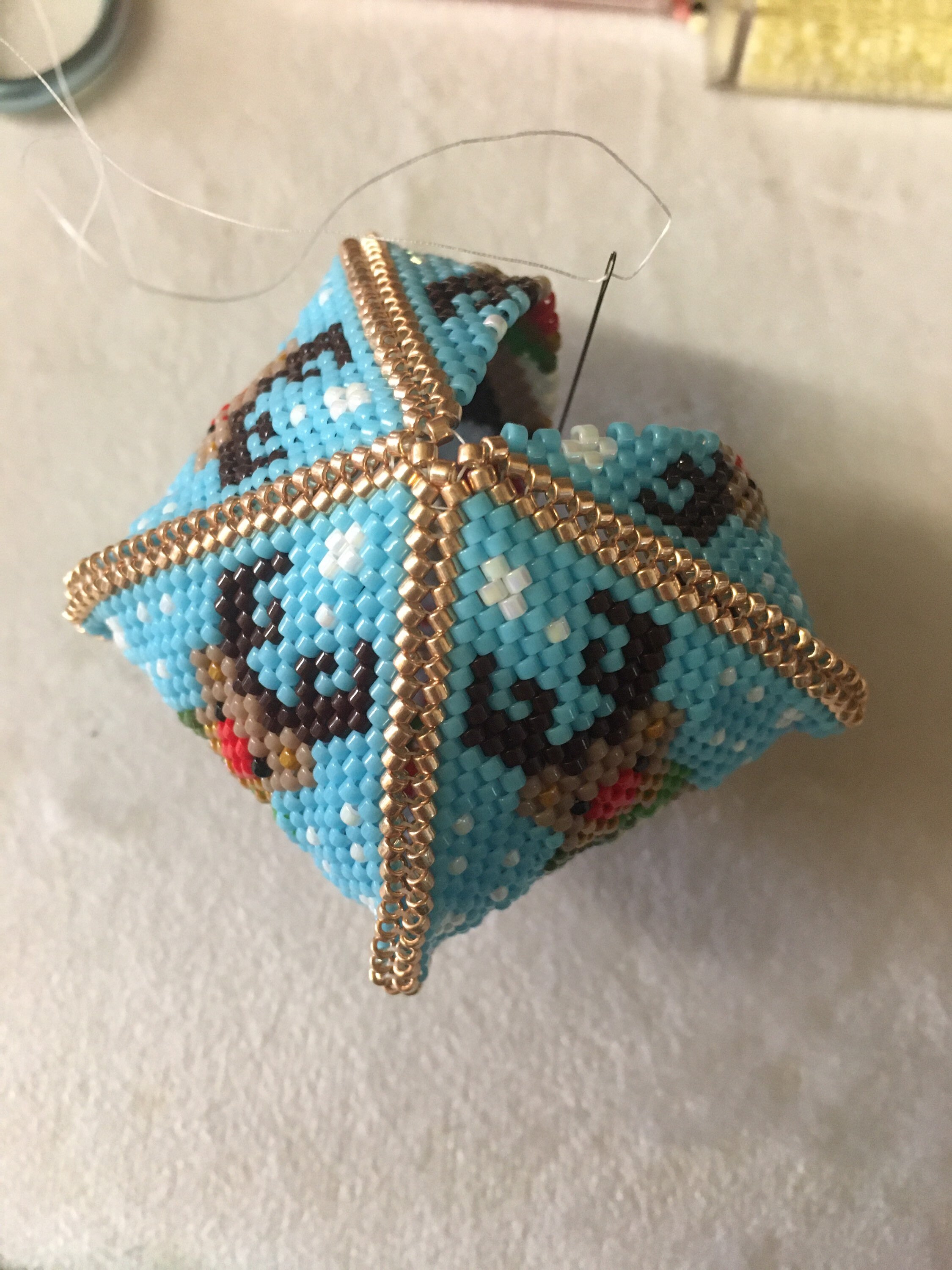 Reindeer 3D Peyote Pod Pattern PDF, Peyote Pod Pattern Tutorial ...