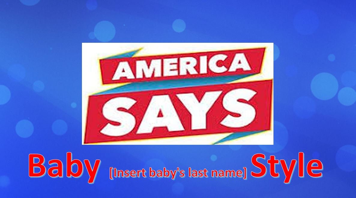 America Says Virtual Baby Shower Version Instant Download PC, Mac America Says Virtual Baby Shower Version Instant Download PC, Mac