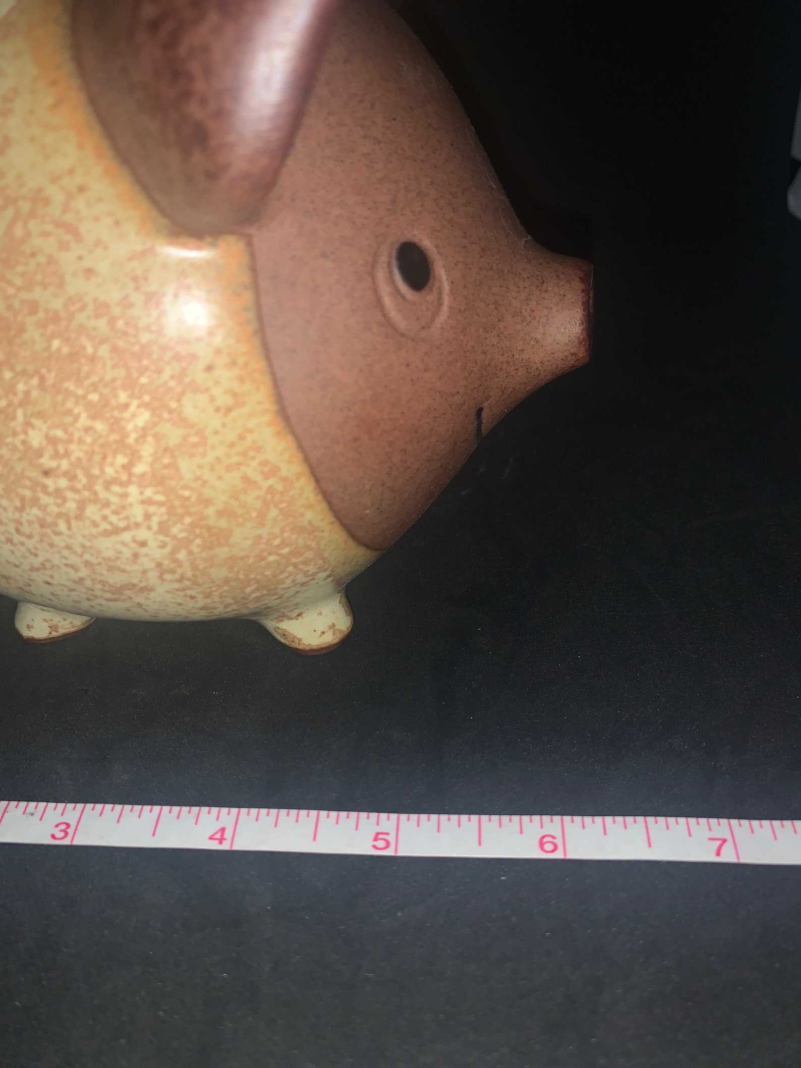 Pottery piggy bank hand made vintage | Etsy