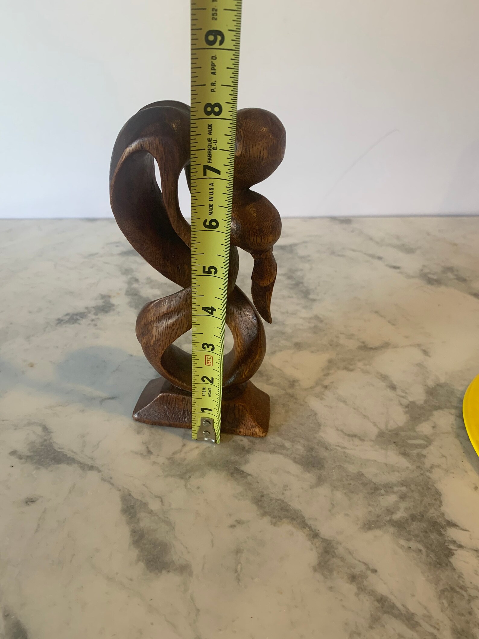 Beautiful wood kissing statue Etsy