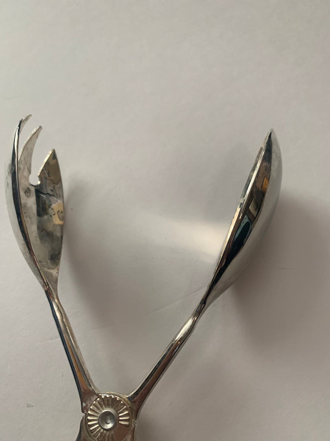 Silver serving tongs very good condition Etsy