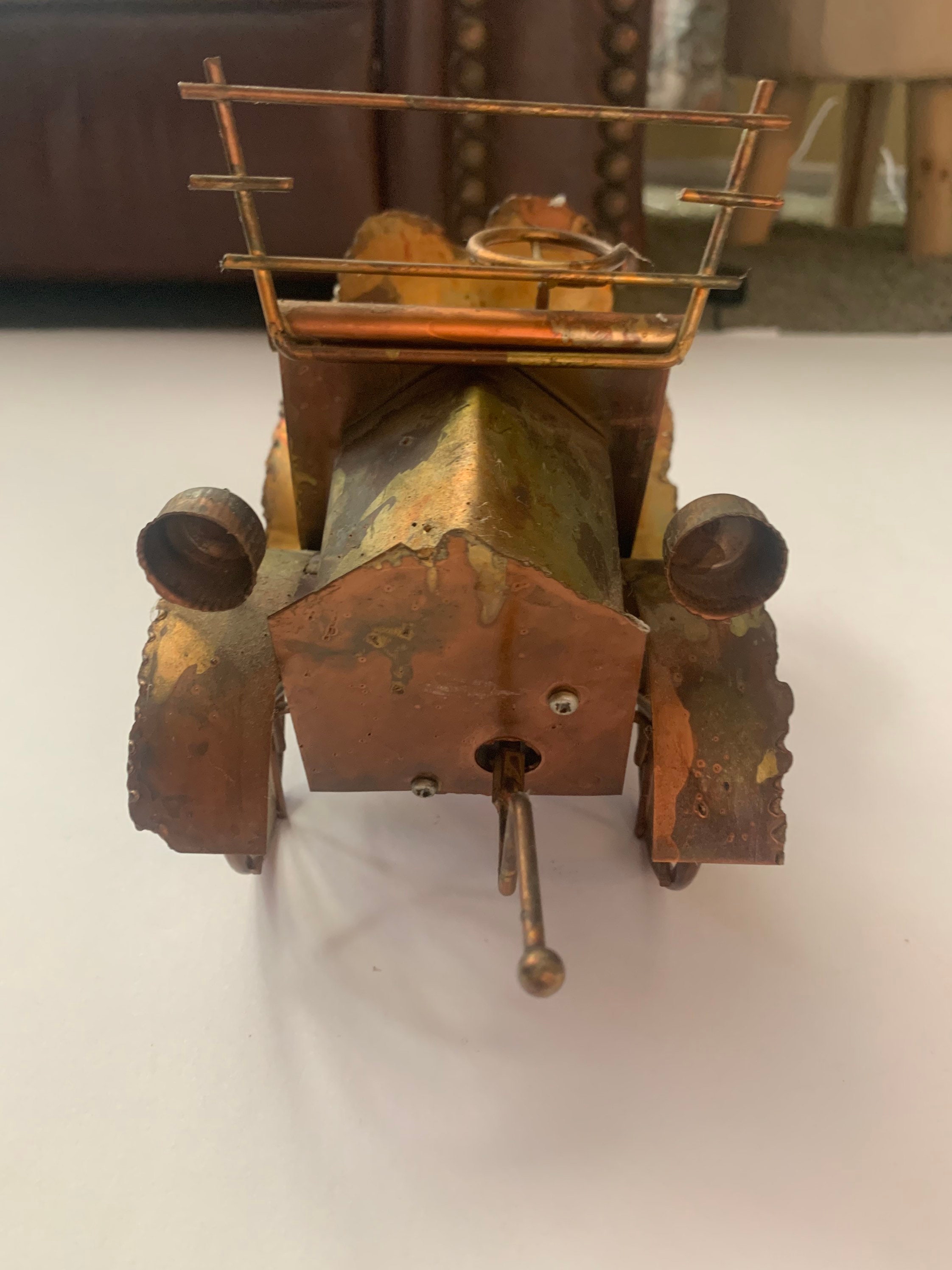 Copper music box car wind up Etsy