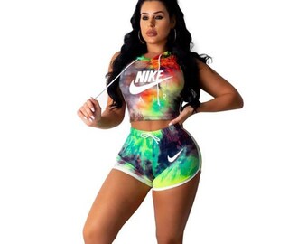 nike two piece short set womens