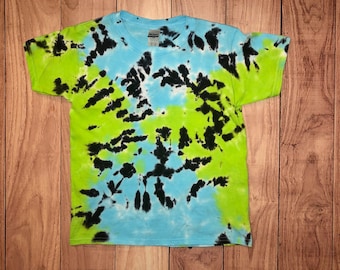 Youth Size Small, Crumpled Tie Dye Shirt.