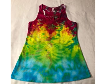 Island Girl, Iced Dye Tie Dye Tank, size Medium.