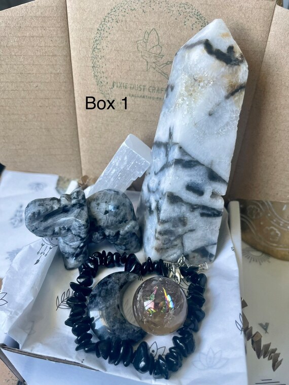 Crystal Selection Box Large / Crystal Box / Crystal Towers / Etsy