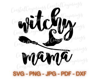Witchy Mama SVG, PNG, JPG digitale Datei | Hexenschnittdatei für Cricut, Silhouette etc | Mama svg Datei | heidnische Mama SVG-Datei | Wicca-Svg-Datei