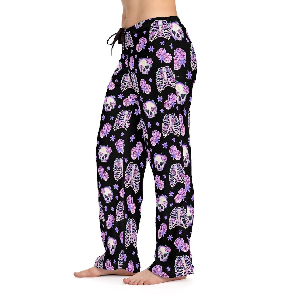 Pastel Goth Skull and Rose Women's 