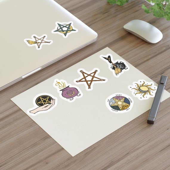 Witchy Witch Stickers/pagan Stickers on Full Sheet/wiccan Etsy