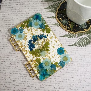Custom Resin Flower Notebook (Size A5 , A6 or A7) image 5