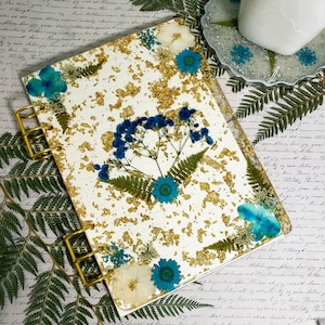 Custom Resin Flower Notebook (Size A5 , A6 or A7) image 2