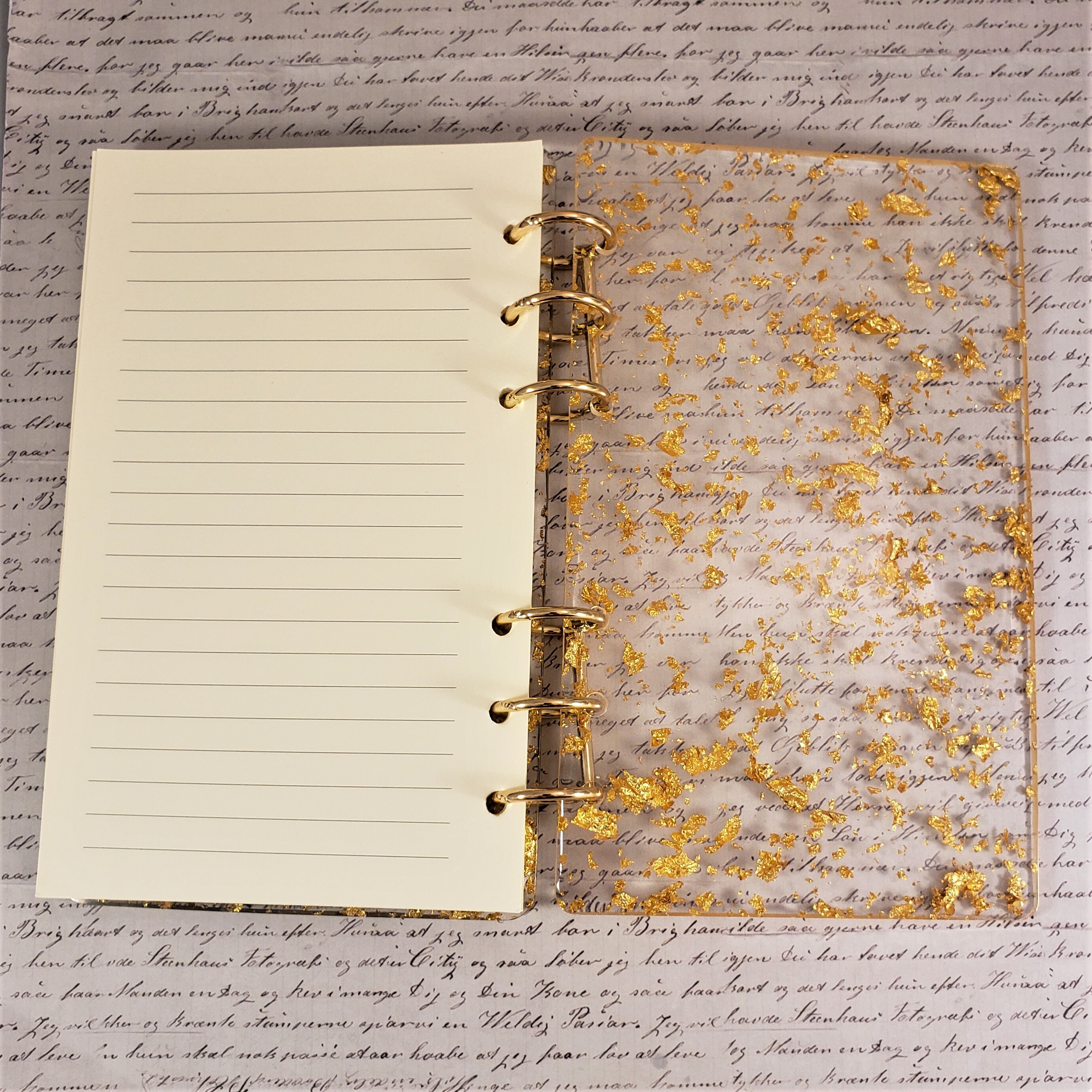 Custom Resin Flower Notebook Size A5 A6 A7 Etsy