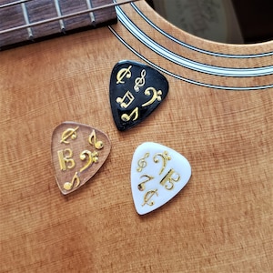 Custom Resin Music Symbol Guitar Pick