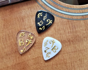 Custom Resin Music Symbol Guitar Pick