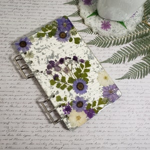 Custom Resin Flower Notebook (Size A5 , A6 or A7) image 6