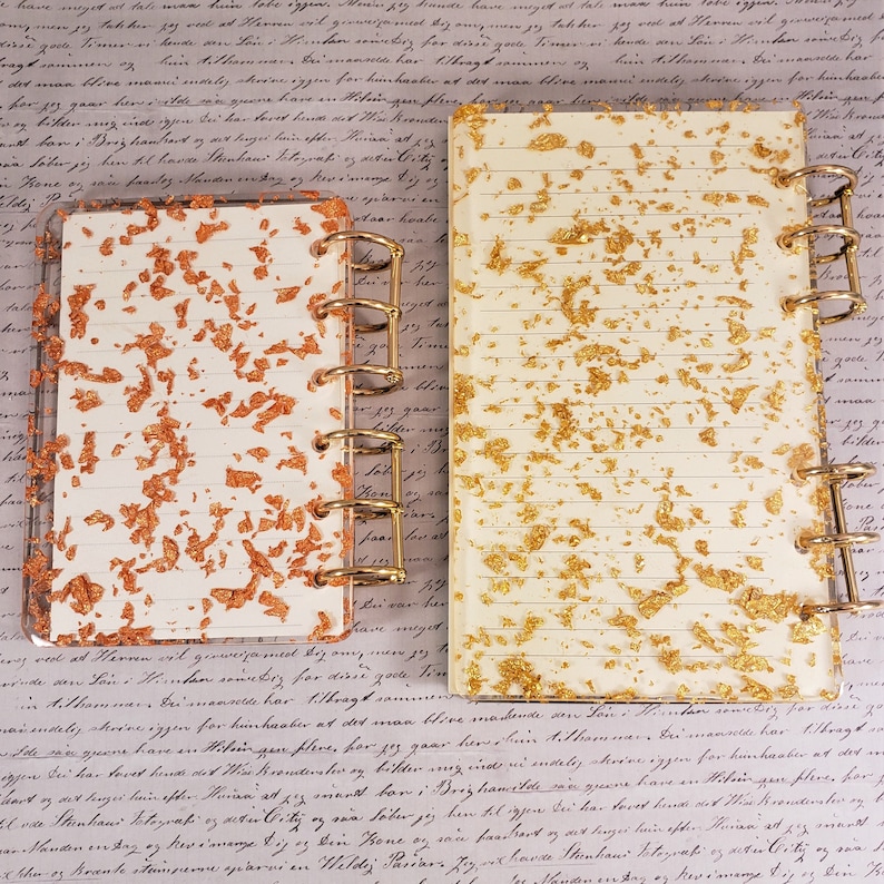 Custom Resin Flower Notebook (Size A5 , A6 or A7) image 7