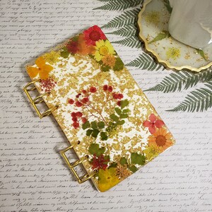Custom Resin Flower Notebook (Size A5 , A6 or A7) image 3