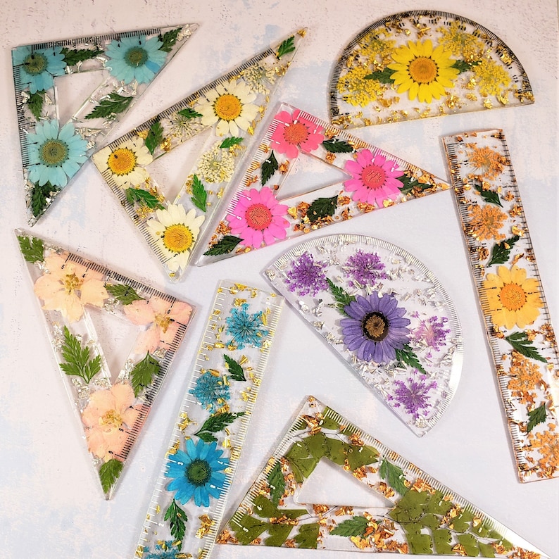 Custom Flower Rulers and Protractor - Etsy