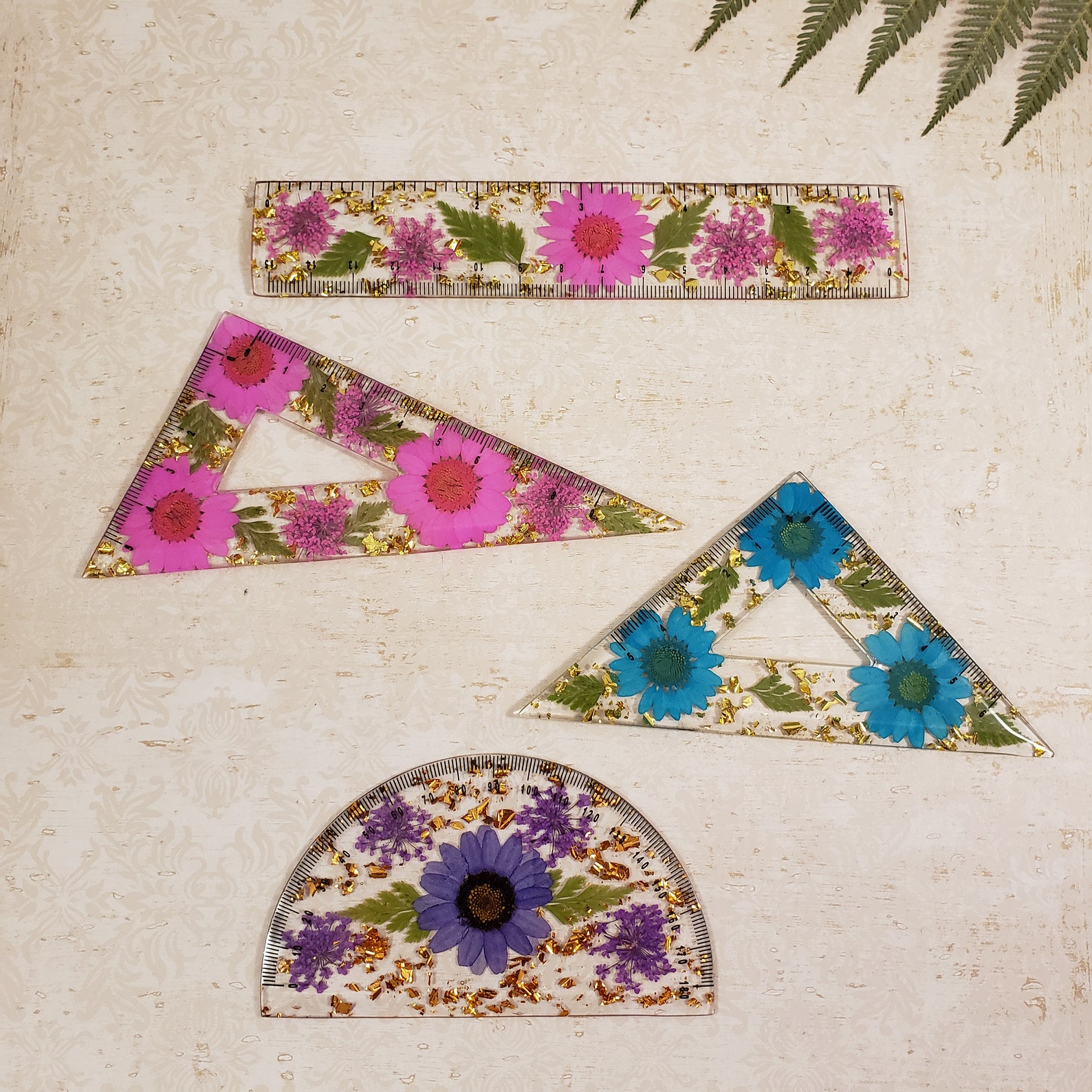 Rose Flower Ruler Custom Flower Rulers and Protractor - Etsy UK