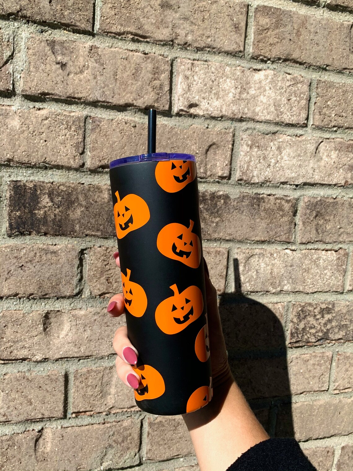 Halloween Tumbler Fall Tumbler Halloween Cups Ghost Etsy