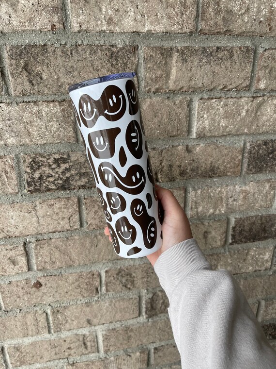 Smiley Face, Smiley, Smiley Face Cup, Smiley Face Tumbler, Tumbler,  Reusable Cup, Black Tumbler, White Tumbler, Tumbler Gifts, Cup Gifts 