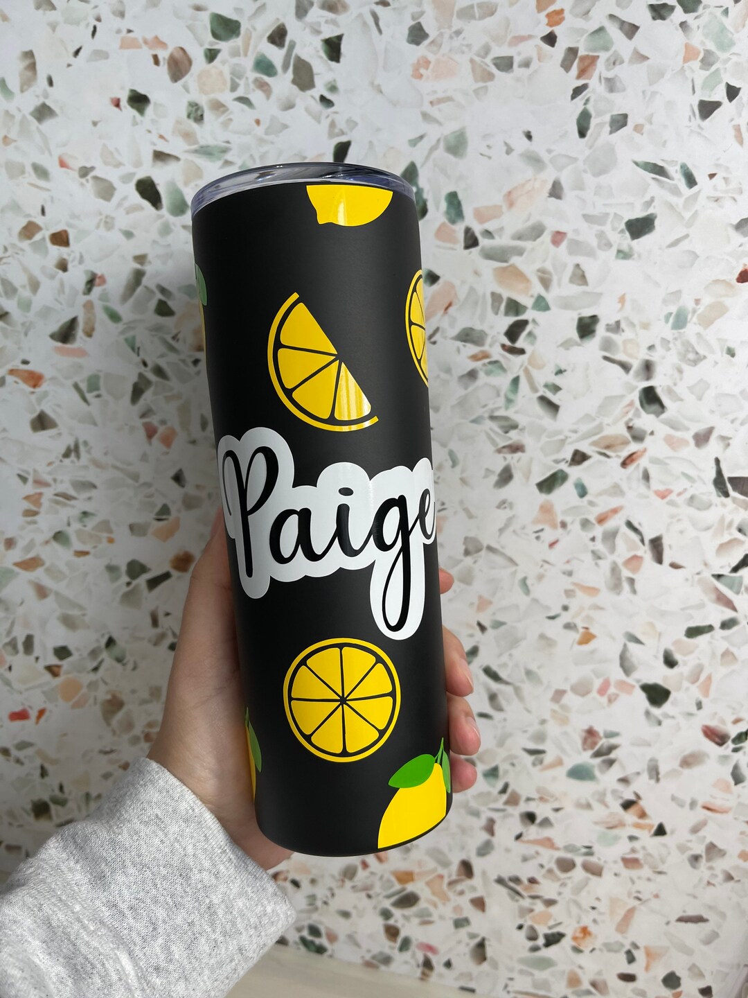 Lemon Tumbler, Lemon Cup, Custom Lemon Tumbler, Custom Tumbler
