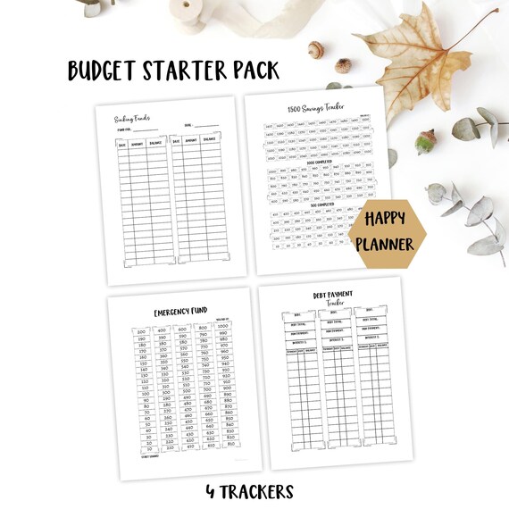 Happy Planner Printable Budget Planner Starter Pack in Sizes - Etsy