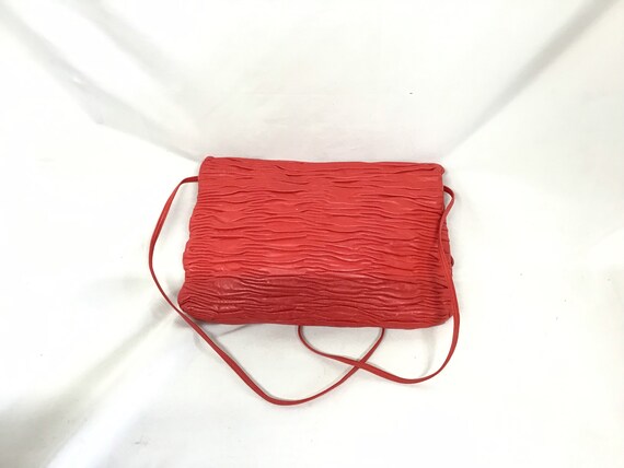 Vintage Red Leather Meyers Shoulder Bag Purse - R… - image 3