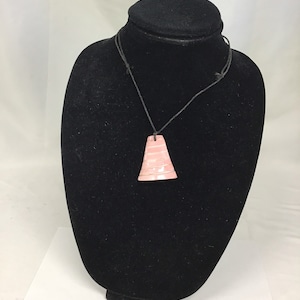 Pink Carved Conch Shell Pendant Necklace, Conch Necklace, Conch Shell Pendant, Real Slice Conch Shell, Seashell Ocean Beach, Island Pendant