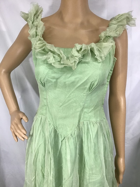 1930s Evening Gown Dress/ True Vintage 30s Dress/