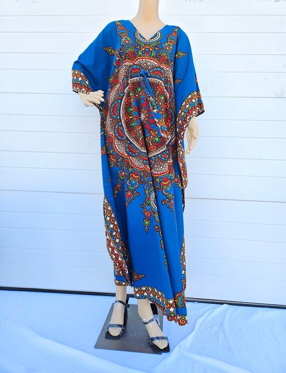 Vintage Boho Caftan - 70s Jambo Fashions Hippie B… - image 4