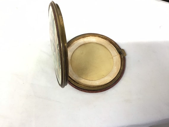 Antique 1920s Collectible Powder Compact with Mir… - image 10