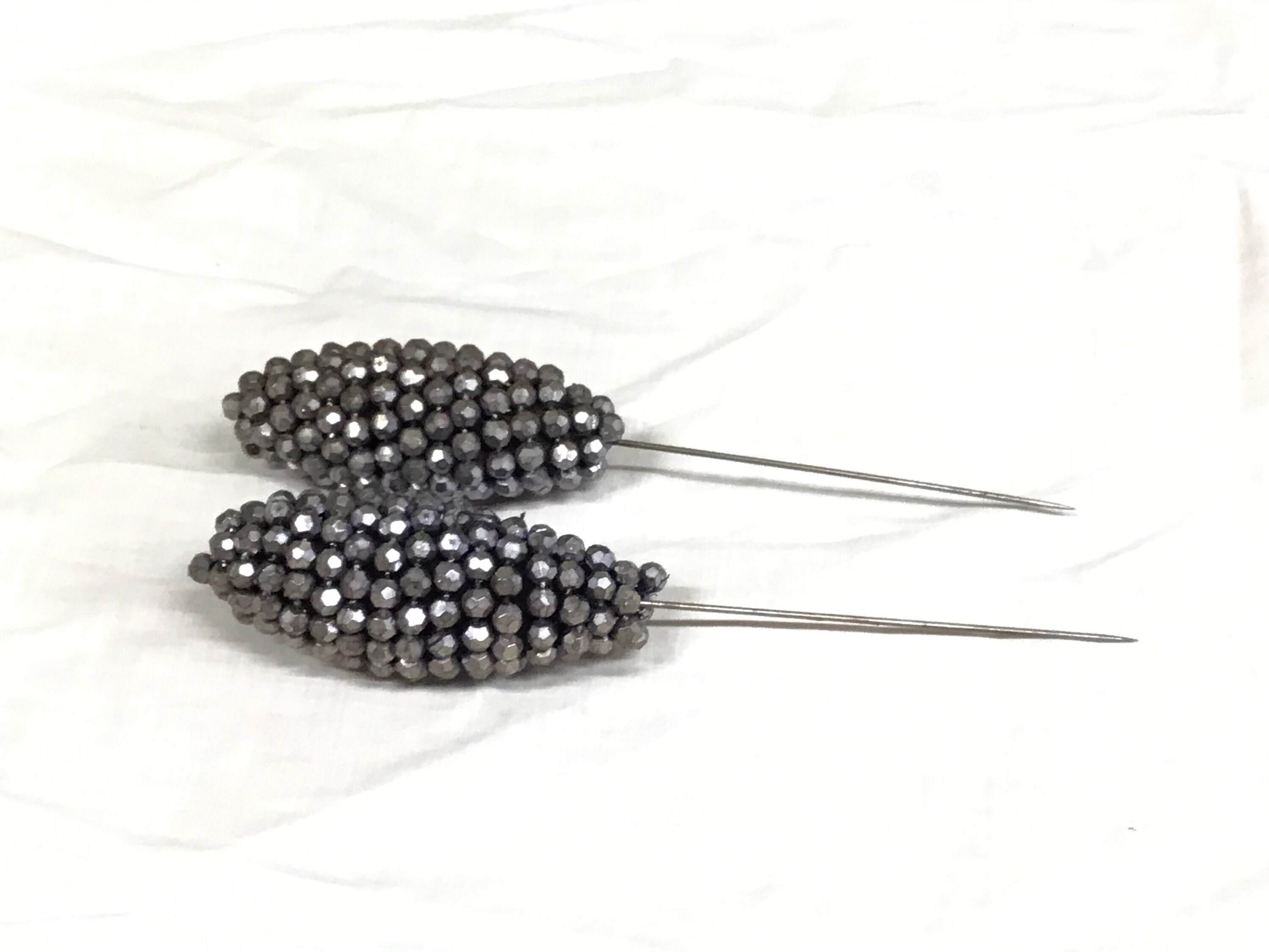 Vintage Hat Pins Pair of Hat Pins Pinecone Silver Hat Pins Etsy