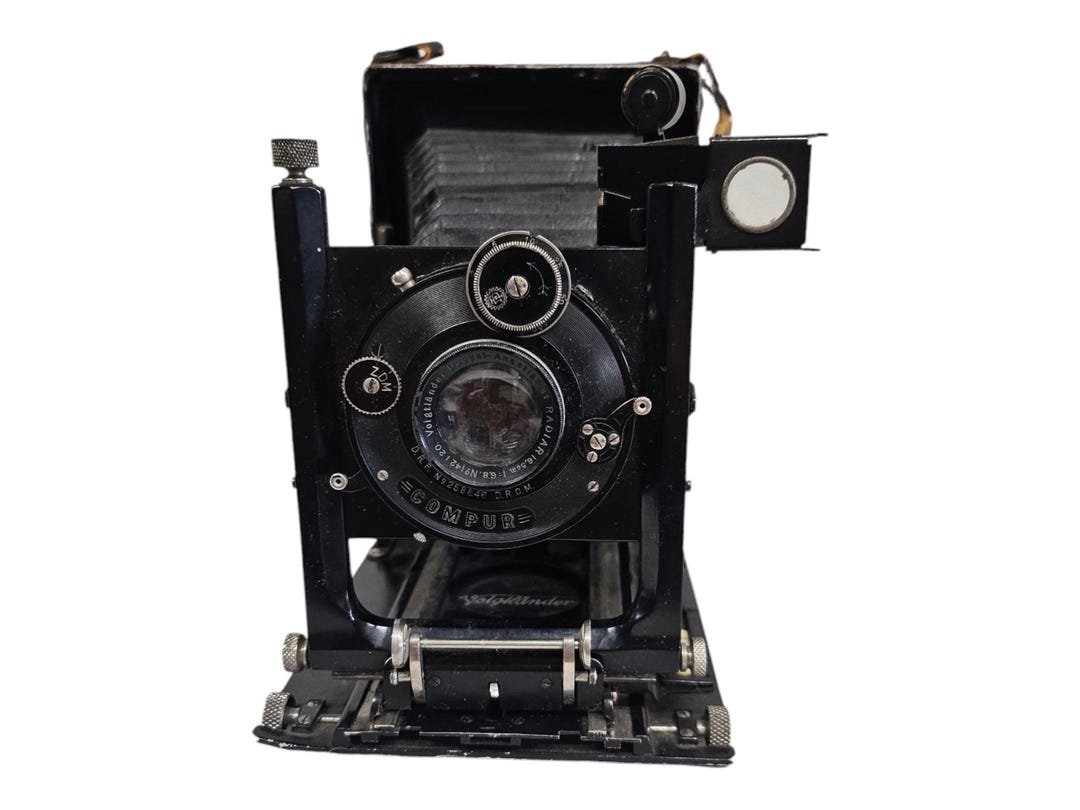 Voigtlander Bergheil 9x12 Film Folding Camera Compur Lens - Etsy