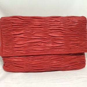 Vintage Red Leather Meyers Shoulder Bag Purse - Retro Red Leather Purse