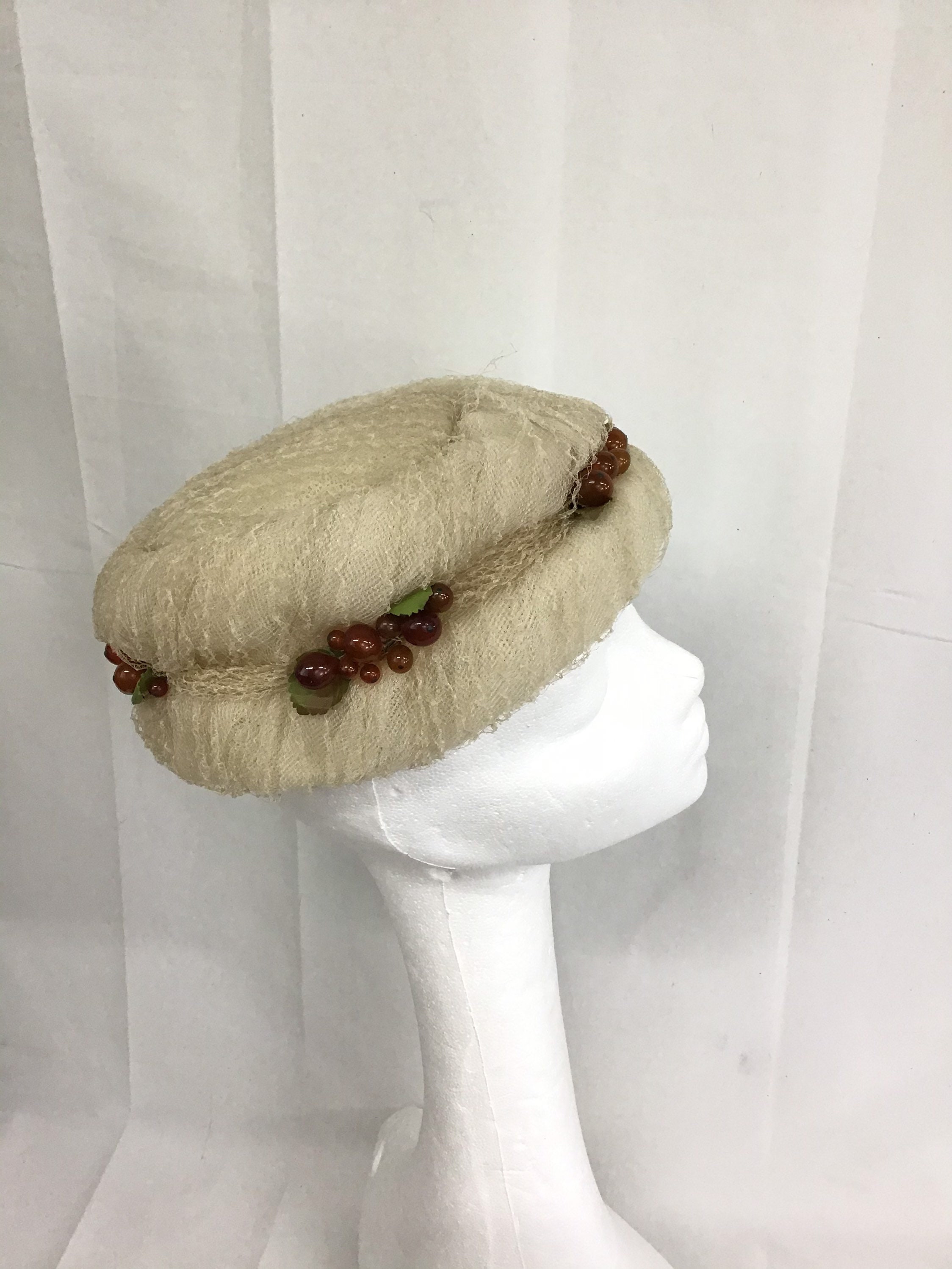 VINTAGE Christian Dior 1940s Ladies Hat 
