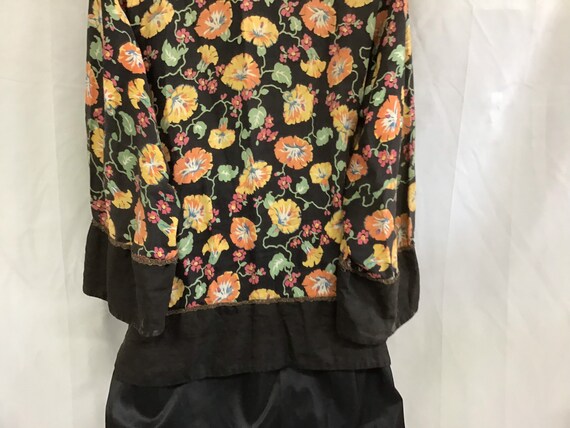 Antique 1920s Blouse Jacket - Vintage Novelty Fl… - image 8