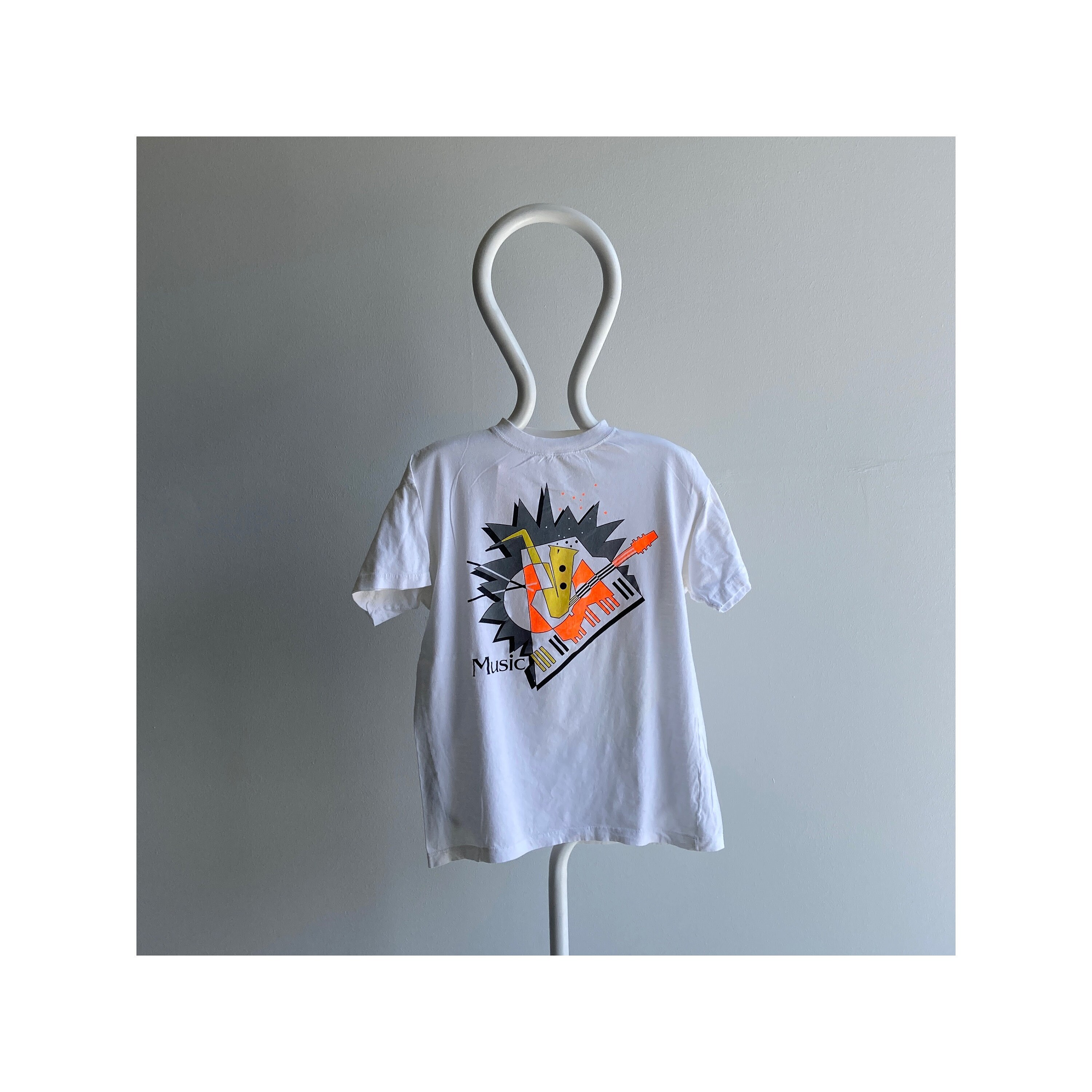 Vintage 80s Music T-shirt With Super 80s Graphics - Etsy