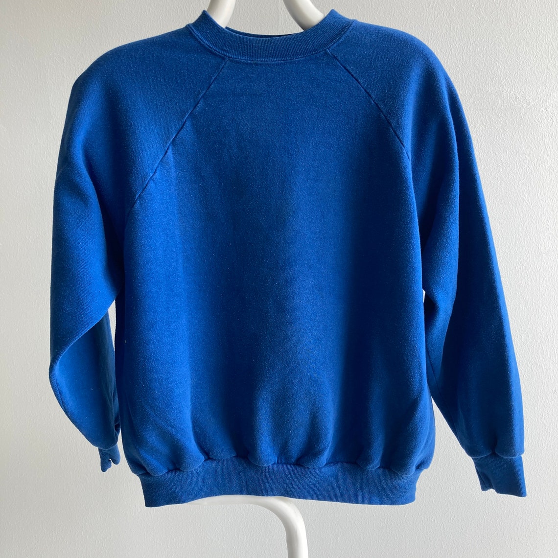 Vintage 80s Blank Blue Raglan Sportswear Sweatshirt | Etsy